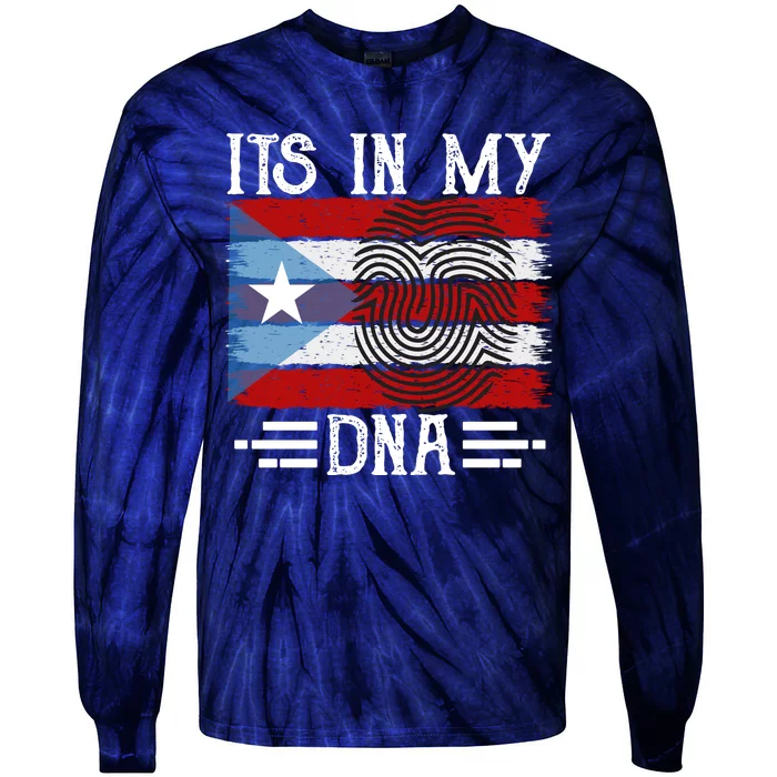 Puerto Rico Dna Tie-Dye Long Sleeve Shirt