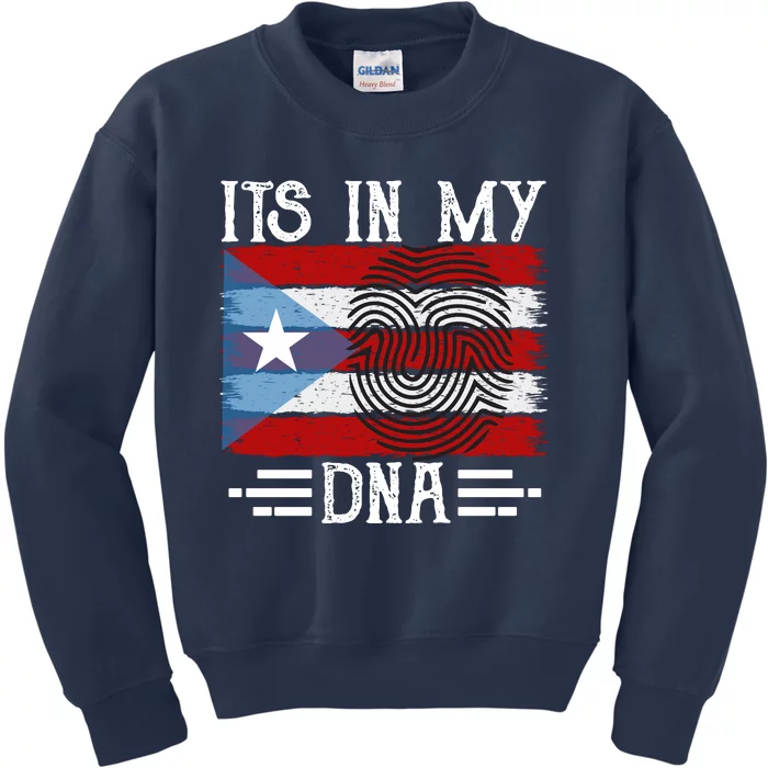 Puerto Rico Dna Kids Sweatshirt