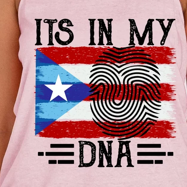 Puerto Rico Dna Women's Knotted Racerback Tank