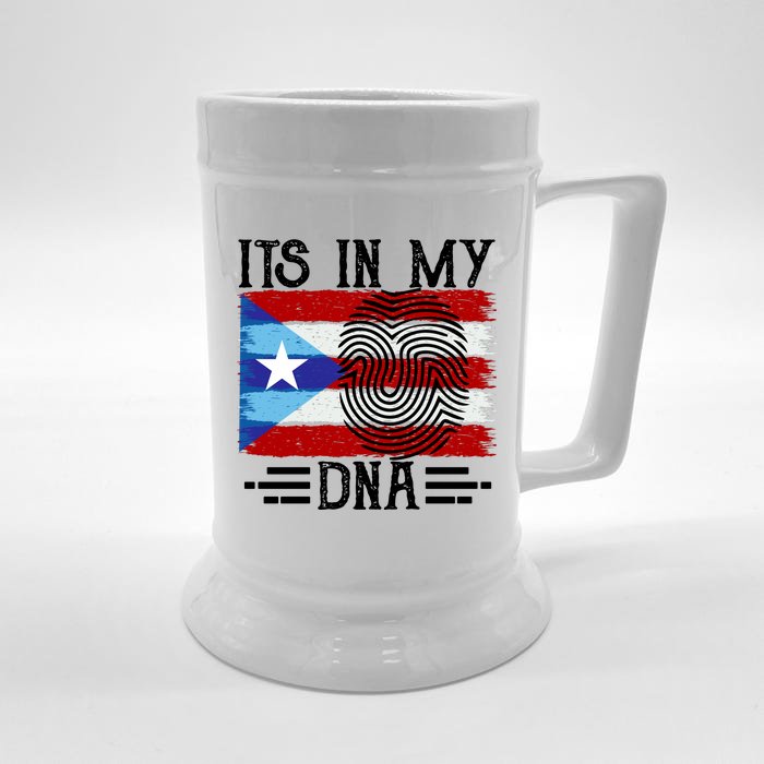 Puerto Rico Dna Front & Back Beer Stein