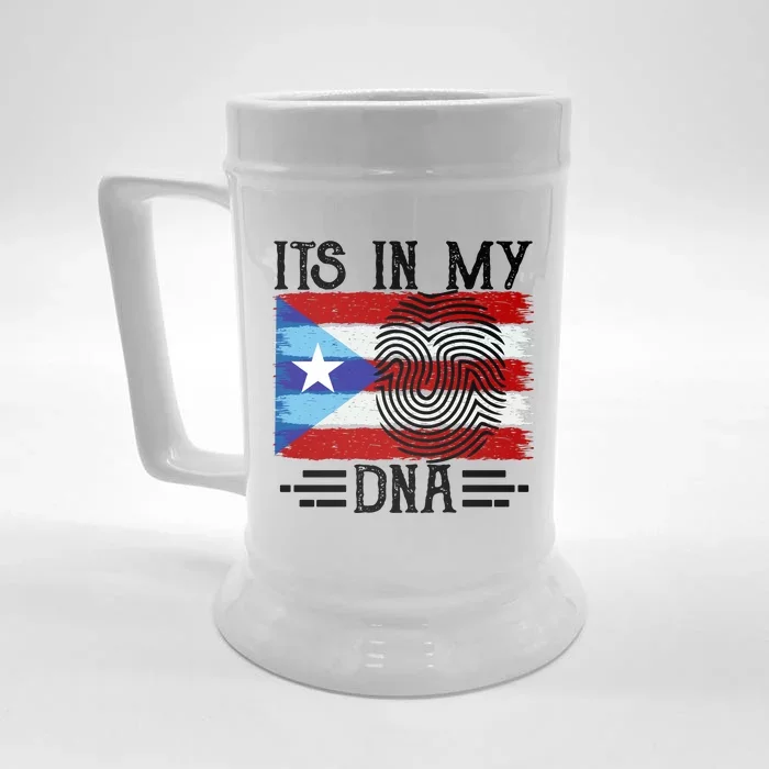 Puerto Rico Dna Front & Back Beer Stein