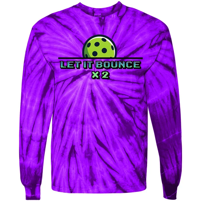 Pickle Reminder Design Tie-Dye Long Sleeve Shirt