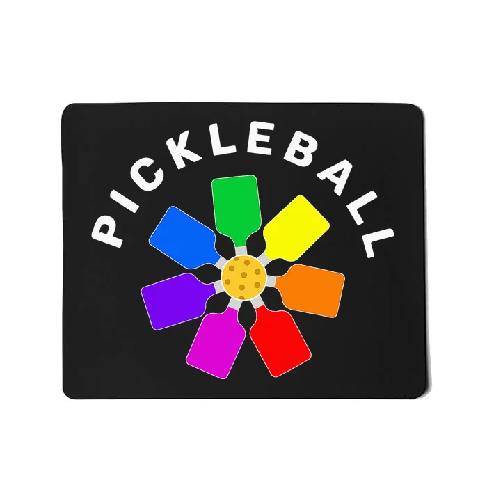 Pickleball Rainbow Design Mousepad