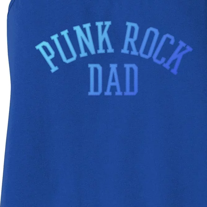 Punk Rock Dad Gift Tattoos Punker Rocker Ska Band Music Funny Gift Women's Racerback Tank