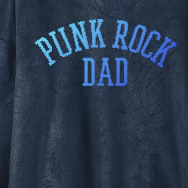 Punk Rock Dad Gift Tattoos Punker Rocker Ska Band Music Funny Gift Hooded Wearable Blanket