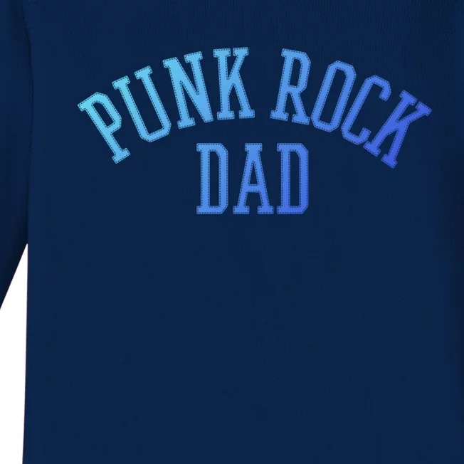 Punk Rock Dad Gift Tattoos Punker Rocker Ska Band Music Funny Gift Baby Long Sleeve Bodysuit