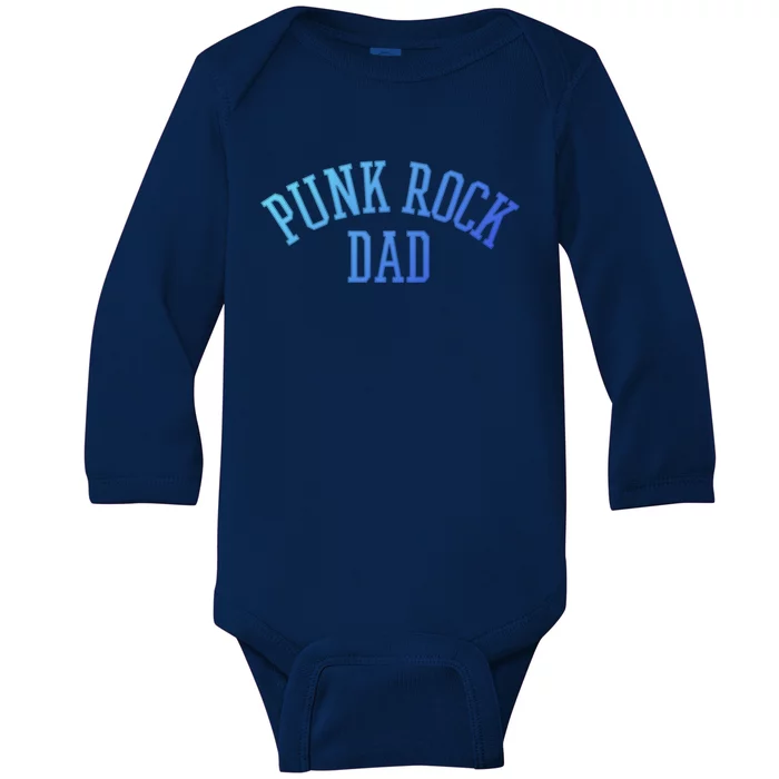 Punk Rock Dad Gift Tattoos Punker Rocker Ska Band Music Funny Gift Baby Long Sleeve Bodysuit