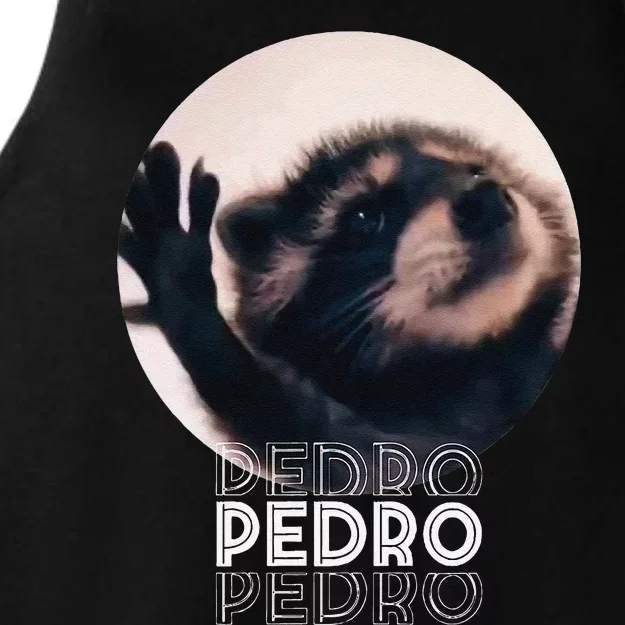 Pedro Racoon Dance Popular Internet Meme Mapache Dance Ladies Tri-Blend Wicking Tank