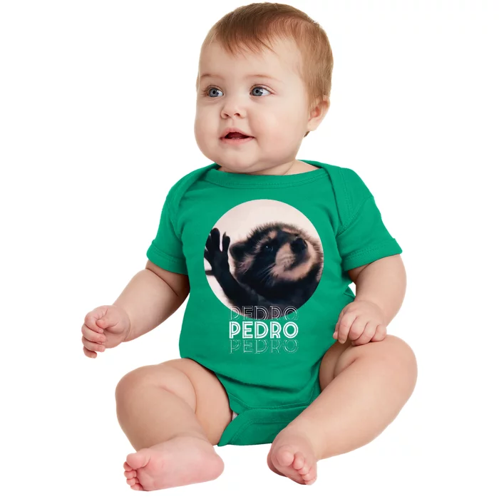 Pedro Racoon Dance Popular Internet Meme Mapache Dance Baby Bodysuit