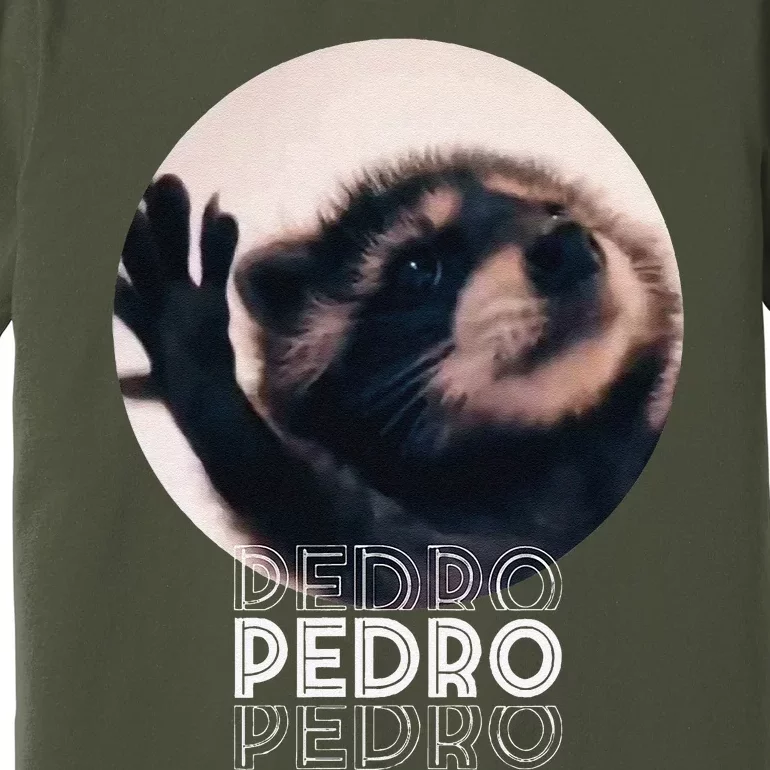 Pedro Racoon Dance Popular Internet Meme Mapache Dance Premium T-Shirt