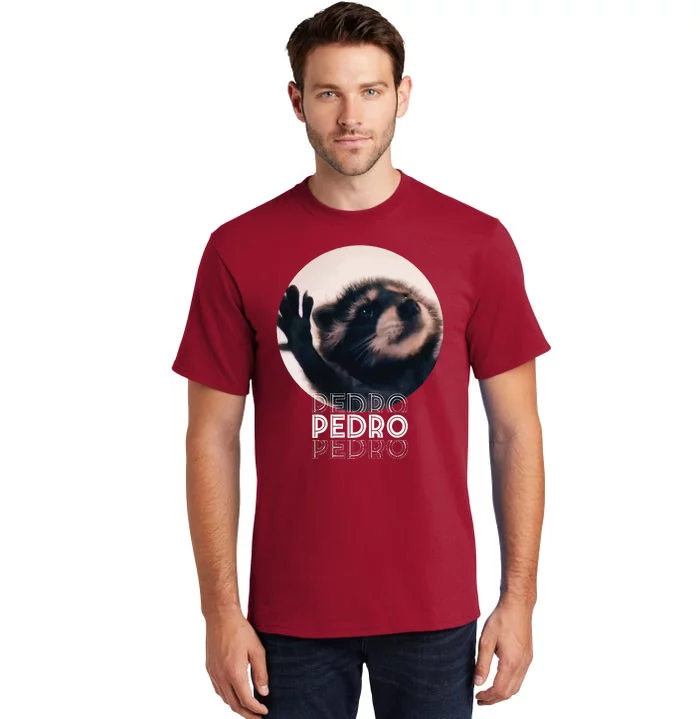 Pedro Racoon Dance Popular Internet Meme Mapache Dance Tall T-Shirt