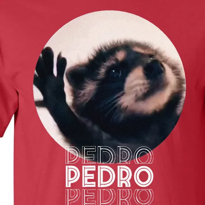 Pedro Racoon Dance Popular Internet Meme Mapache Dance Tall T-Shirt