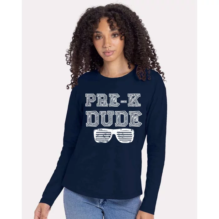 Pre-K Dude Womens Cotton Relaxed Long Sleeve T-Shirt