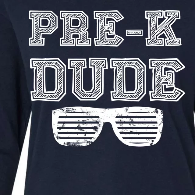 Pre-K Dude Womens Cotton Relaxed Long Sleeve T-Shirt