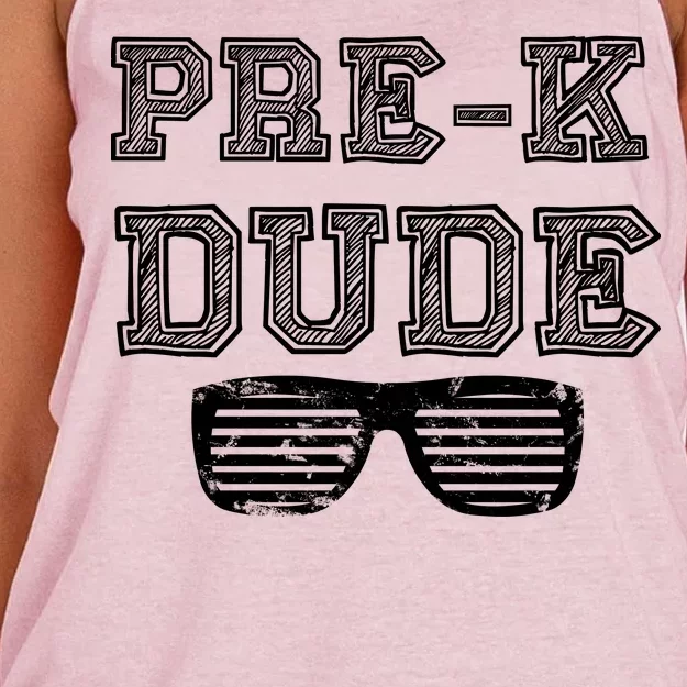 Pre-K Dude Women's Knotted Racerback Tank