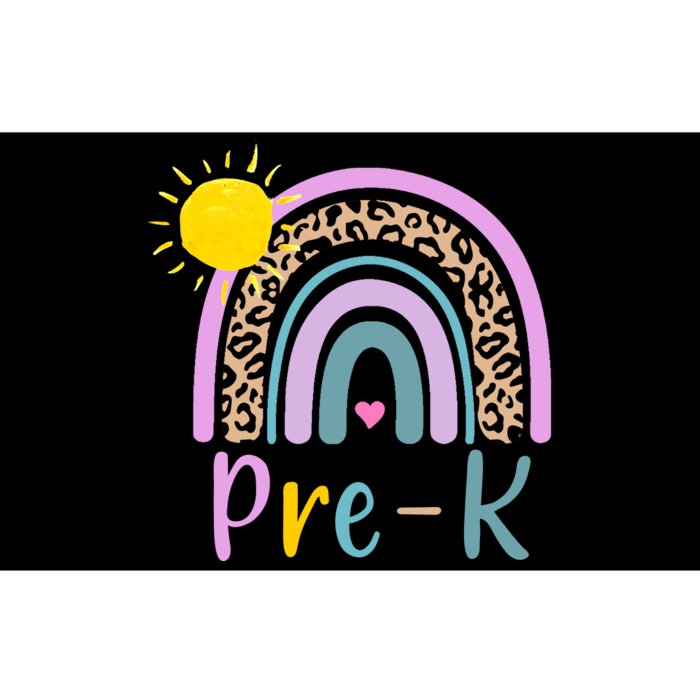 Pre-K Rainbow Teacher Student Back To School Bumper Sticker