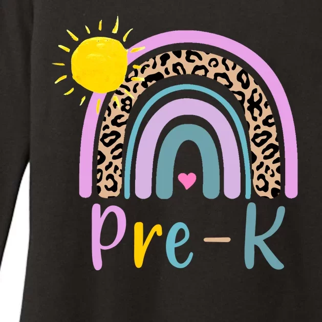 Pre-K Rainbow Teacher Student Back To School Womens CVC Long Sleeve Shirt