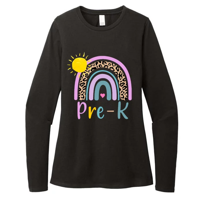 Pre-K Rainbow Teacher Student Back To School Womens CVC Long Sleeve Shirt