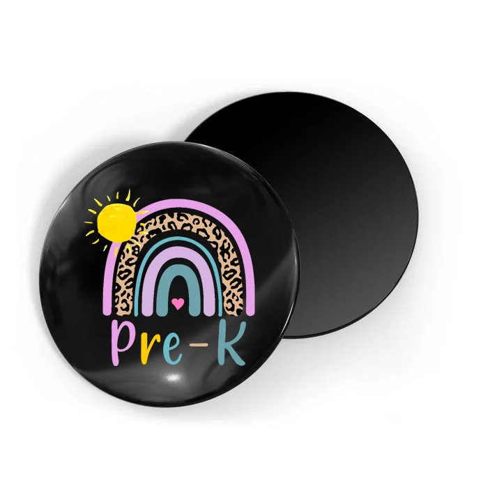 Pre-K Rainbow Teacher Student Back To School Magnet