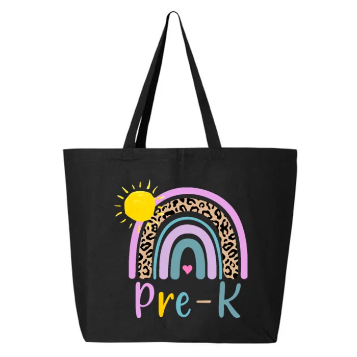 Pre-K Rainbow Teacher Student Back To School 25L Jumbo Tote