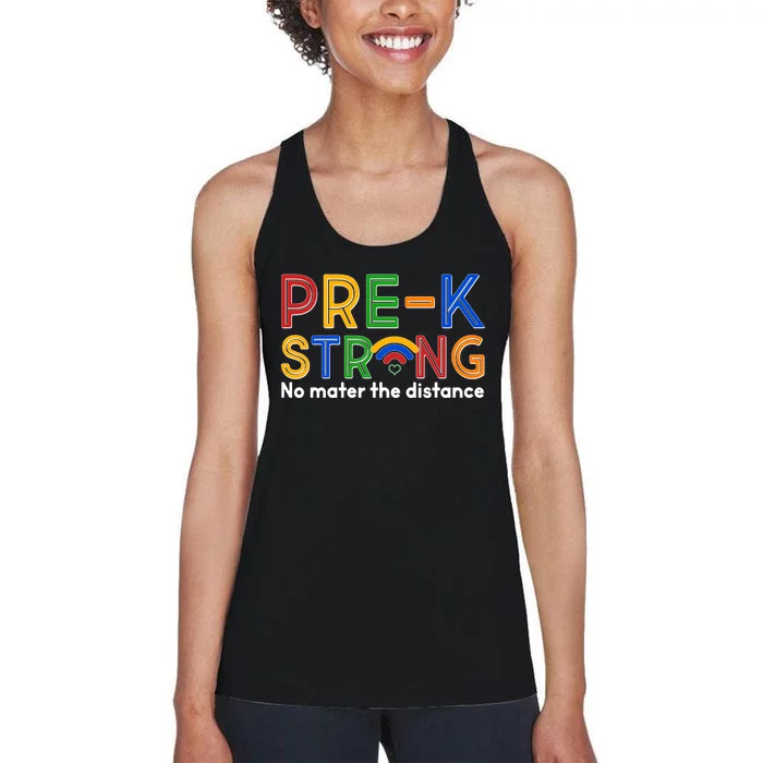 Pre-K Strong No Matter The Difference Wi-fi Women's Racerback Tank