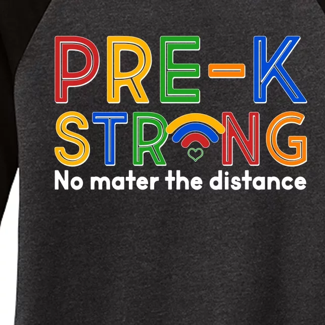 Pre-K Strong No Matter The Difference Wi-fi Women's Tri-Blend 3/4-Sleeve Raglan Shirt