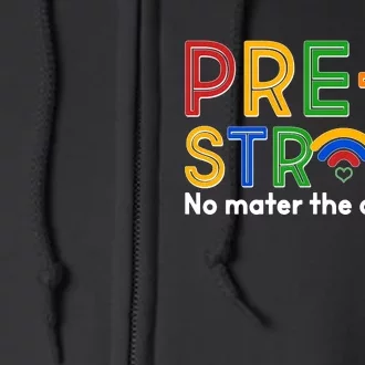 Pre-K Strong No Matter The Difference Wi-fi Full Zip Hoodie