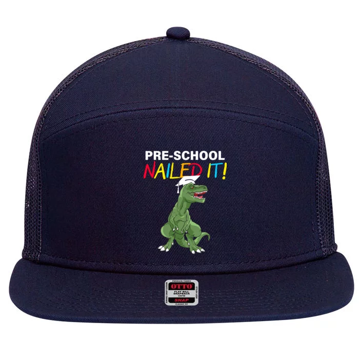 Pre-School Nailed It Dinosaur 7 Panel Mesh Trucker Snapback Hat