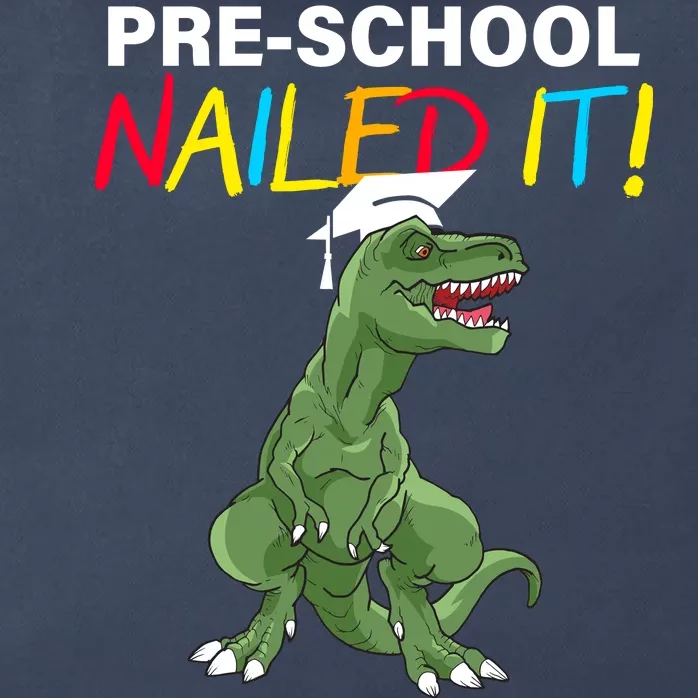 Pre-School Nailed It Dinosaur Zip Tote Bag