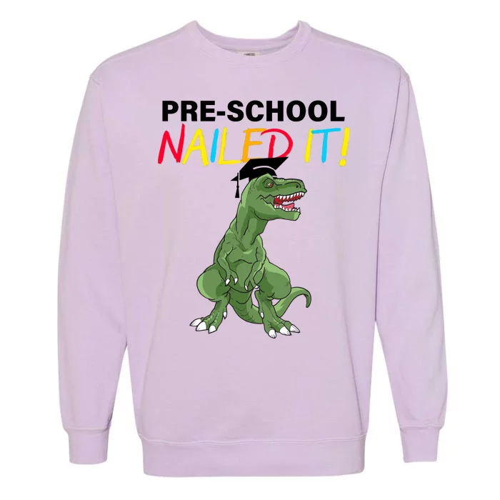 Pre-School Nailed It Dinosaur Garment-Dyed Sweatshirt