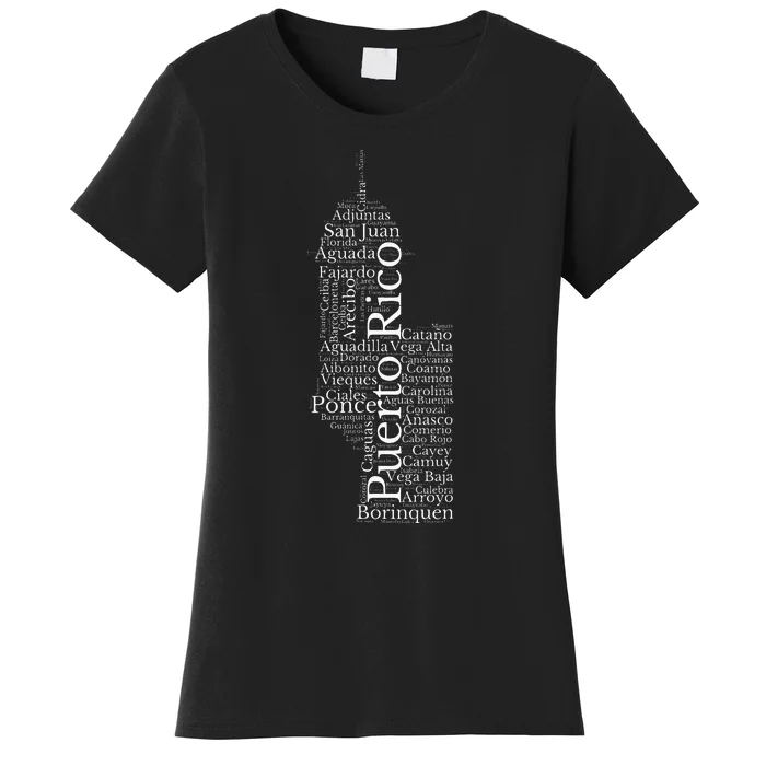 Puerto Rico El Morro Prideful Puerto Rican Cities And Towns Women's T-Shirt