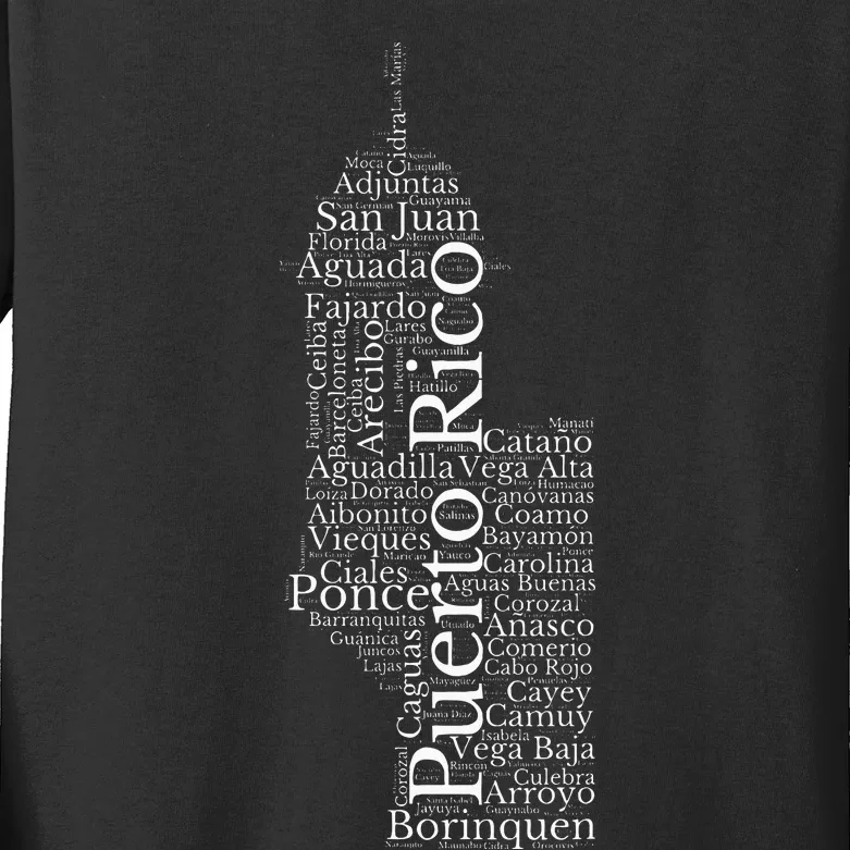 Puerto Rico El Morro Prideful Puerto Rican Cities And Towns Kids Long Sleeve Shirt