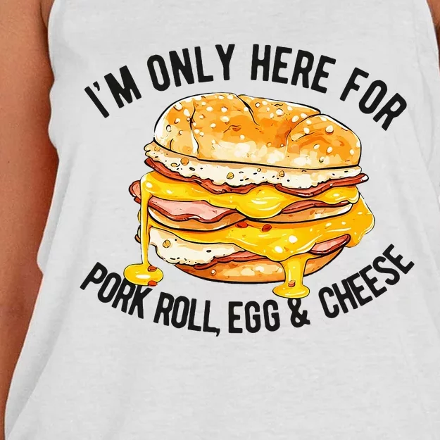 Pork Roll Egg And Cheese New Jersey Pride Nj Women's Knotted Racerback Tank