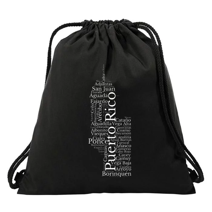 Puerto Rico El Moro Prideful Puerto Rican Cities And Towns Drawstring Bag