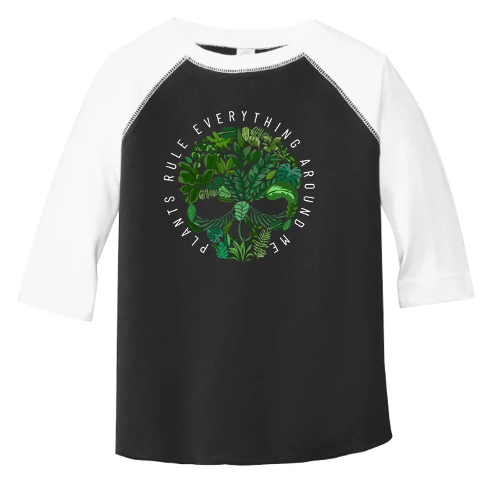 Plants Rule Everything Around Toddler Fine Jersey T-Shirt