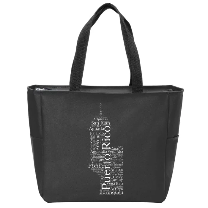 Puerto Rico El Morro Prideful Puerto Rican Cities And Towns Zip Tote Bag