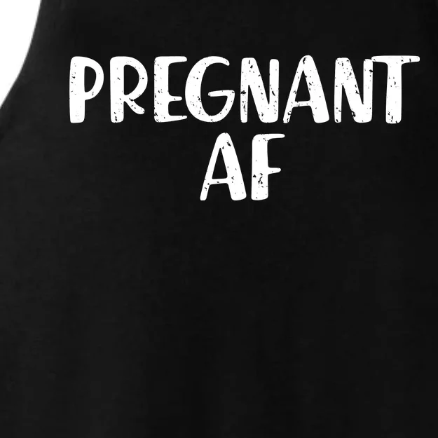 Pregnant AF Ladies Tri-Blend Wicking Tank