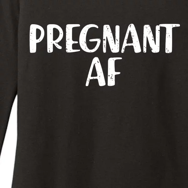 Pregnant AF Womens CVC Long Sleeve Shirt