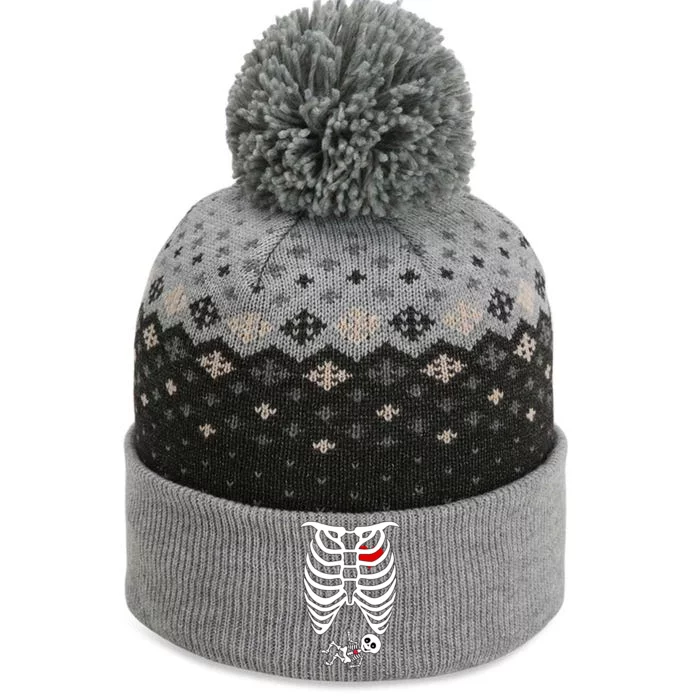 Pregnant Skeleton The Baniff Cuffed Pom Beanie