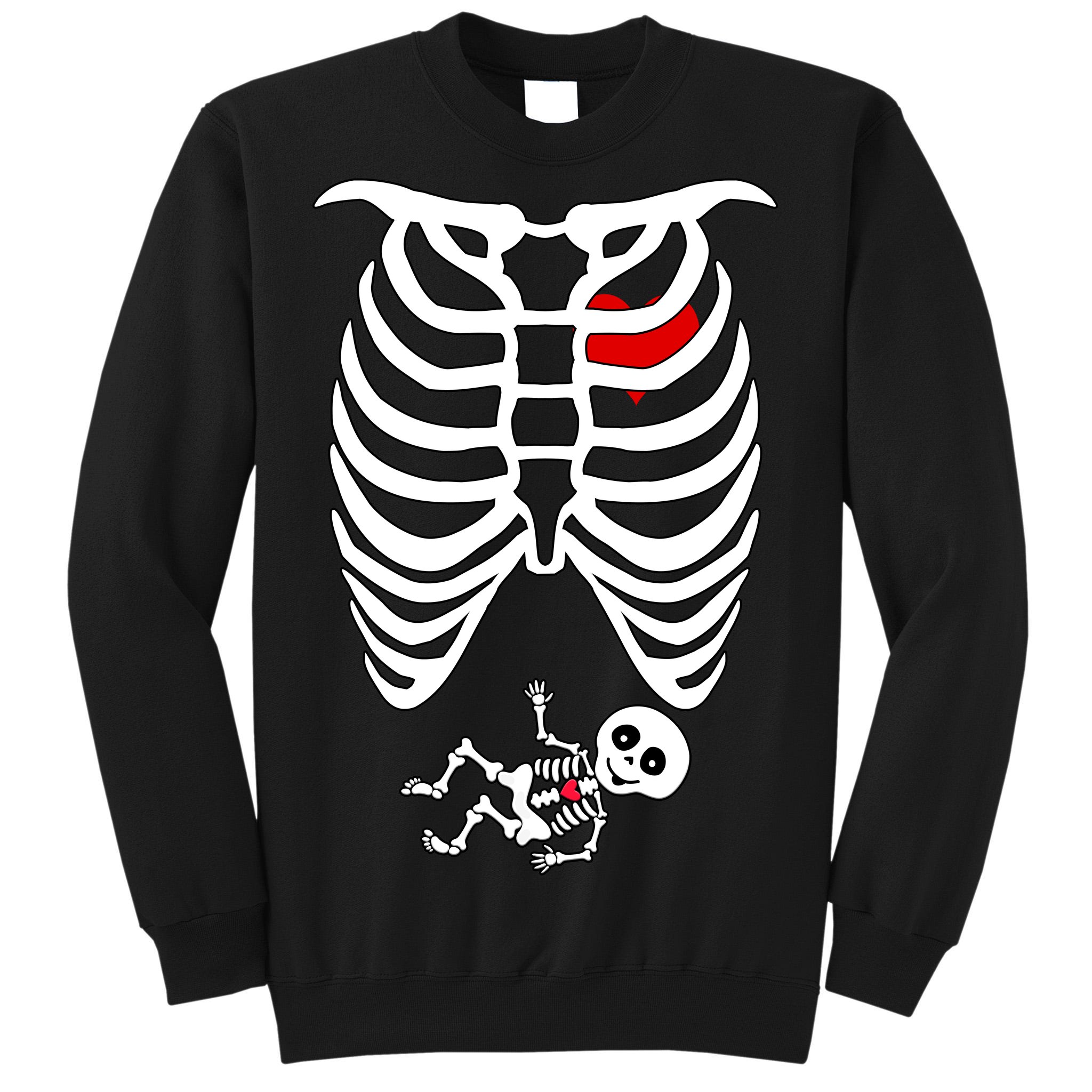 Pregnant Skeleton Sweatshirt TeeShirtPalace