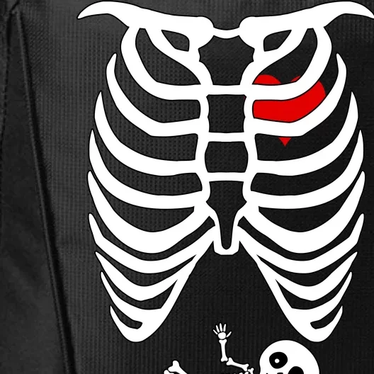 Pregnant Skeleton City Backpack