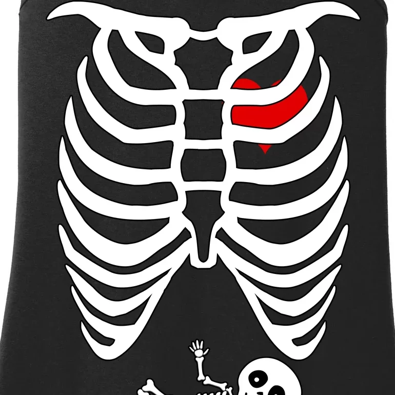 Pregnant Skeleton Ladies Essential Tank