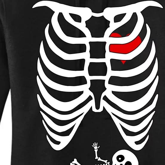 Pregnant Skeleton Women's Pullover Hoodie