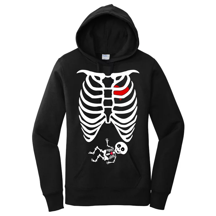 Pregnant Skeleton Women's Pullover Hoodie