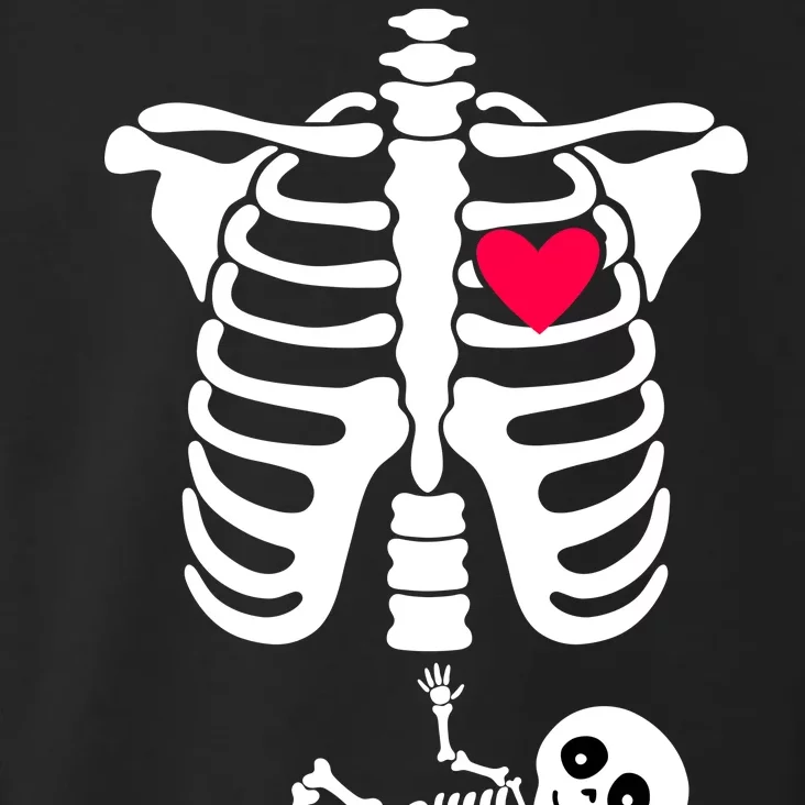 Pregnant Skeleton Ribcage with Baby Costume Toddler Hoodie