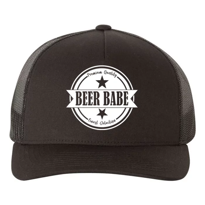 Premium Quality Beer Babe Finest Selection Yupoong Adult 5-Panel Trucker Hat