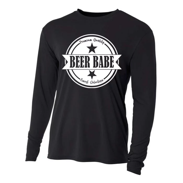 Premium Quality Beer Babe Finest Selection Cooling Performance Long Sleeve Crew