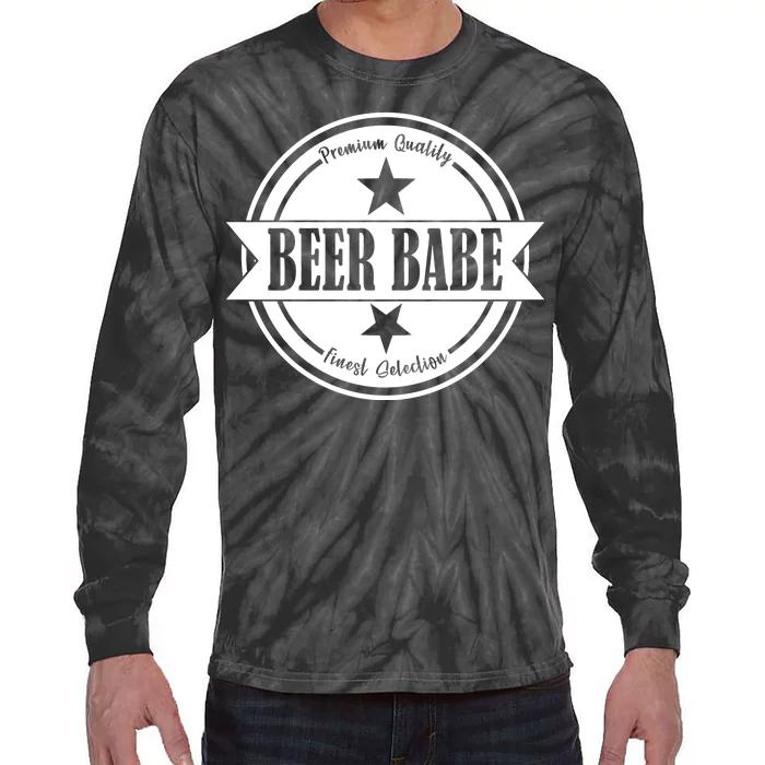 Premium Quality Beer Babe Finest Selection Tie-Dye Long Sleeve Shirt