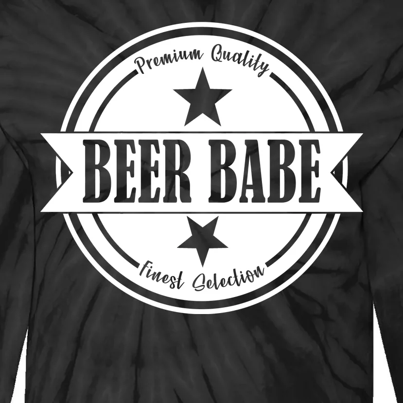 Premium Quality Beer Babe Finest Selection Tie-Dye Long Sleeve Shirt