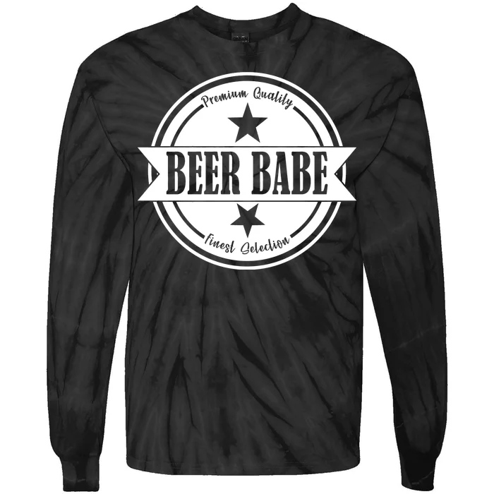 Premium Quality Beer Babe Finest Selection Tie-Dye Long Sleeve Shirt